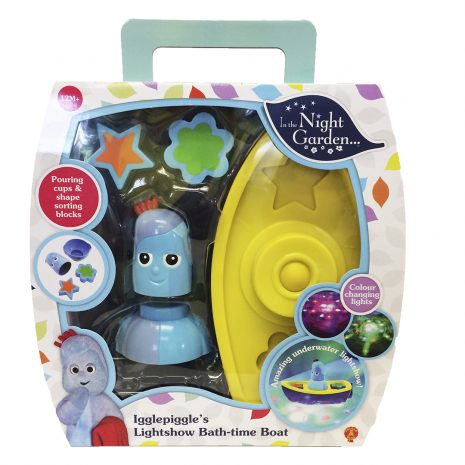 In The Night Garden Iggle Piggle's Lightshow Bath Time Boat Love Igglepiggle's