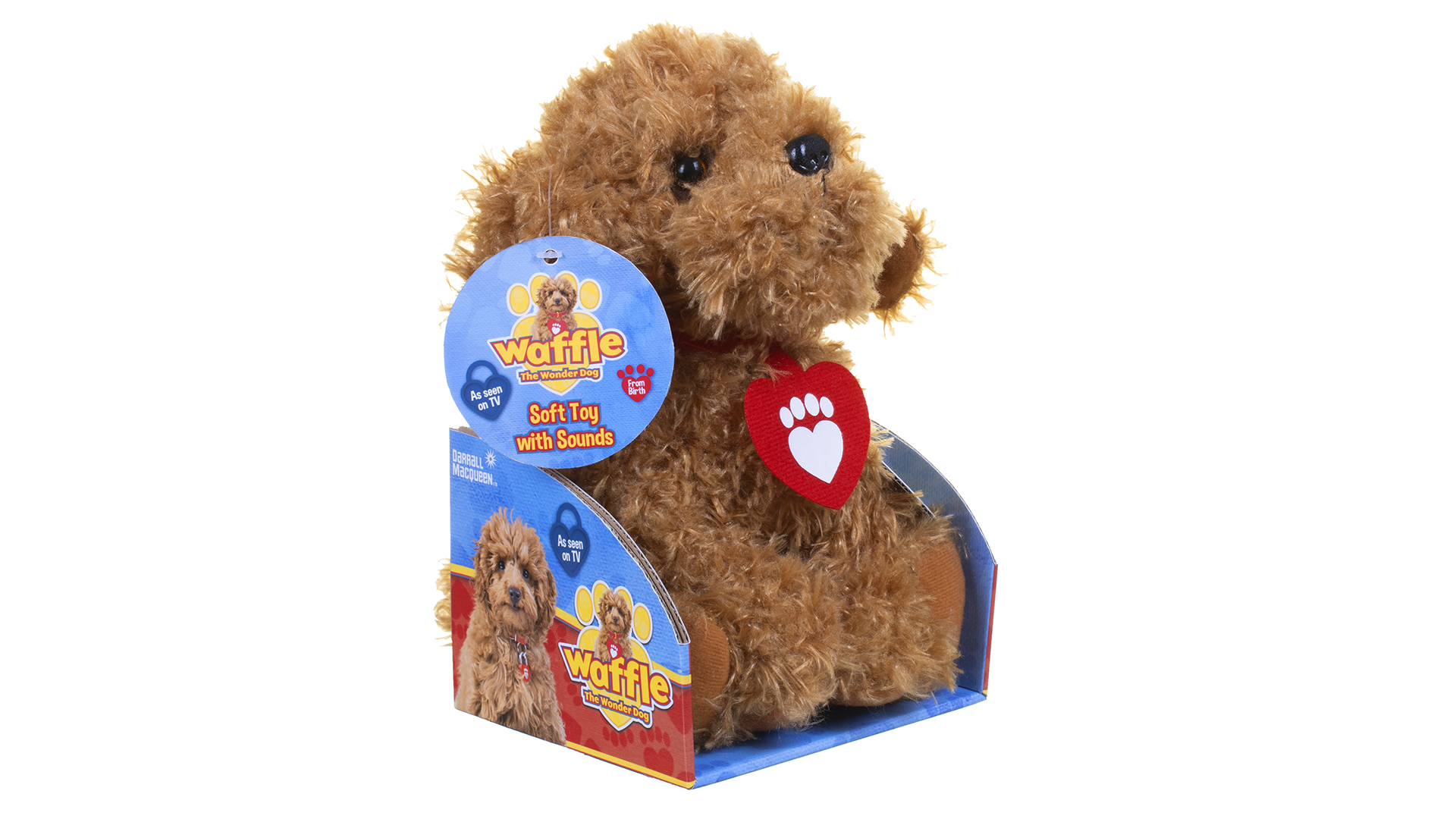 New Genuine Waffle The Wonder Dog official Cbeebies plush toy 