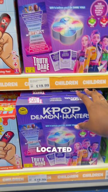 Parents, if you’ve been searching Smyths for the KPop Demon Hunters game and still can’t find it, you might be looking in the wrong place 👀
Skip the girls’ aisle and head straight to the games aisle. Consider this your shortcut before your next Smyths trip 👏🏻
#kpopdemonhunters #smythstoys #kidsgames #familygames #giftideas