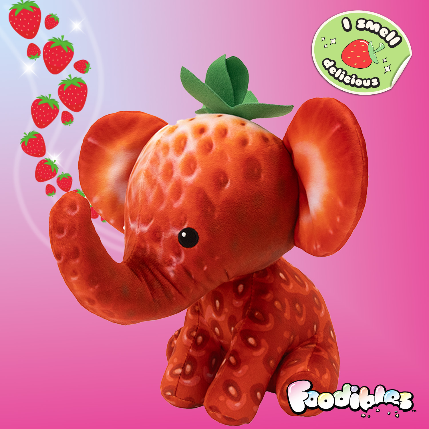 Foodibles Strawberry Elephant & Watermelon Frog – Golden Bear Toys