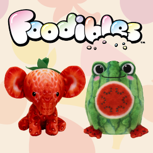 Foodibles Strawberry Elephant & Watermelon Frog