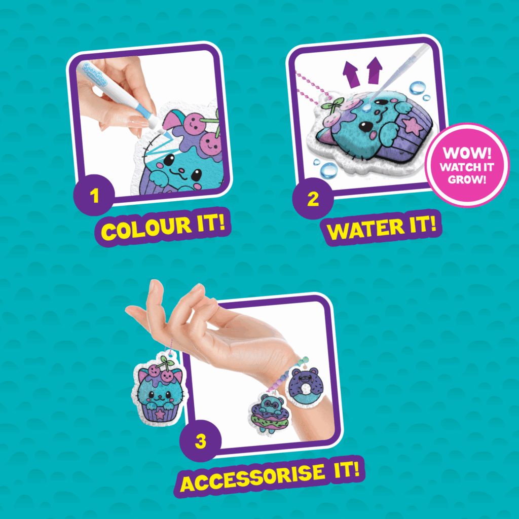 Pongee Set Spongeez Foodie Squishy Sponge Accessory Set – Golden Bear Toys